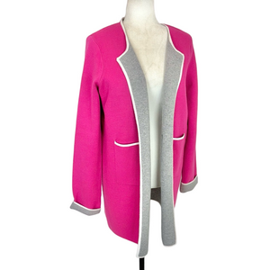 Rain & Rose pink open cardigan